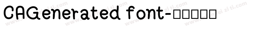 CAGenerated font字体转换